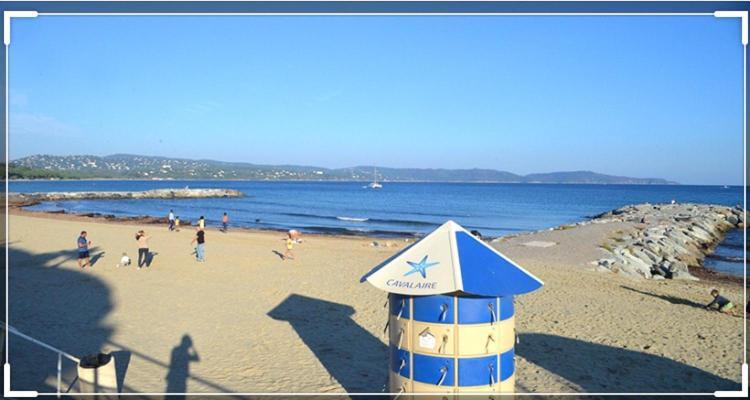 Cavalaire Vue Mer Au Loin Maisonnette Tout Equipee Pour 4 Personnes Avec Piscine Clim Wifi Velos Tv Barbecues Zewnętrze zdjęcie