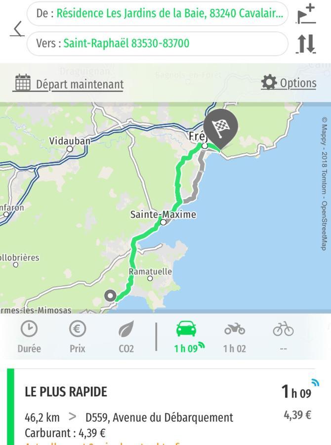 Cavalaire Vue Mer Au Loin Maisonnette Tout Equipee Pour 4 Personnes Avec Piscine Clim Wifi Velos Tv Barbecues Zewnętrze zdjęcie